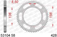AFAM Chain wheel 428 58z steel silver - thumbnail