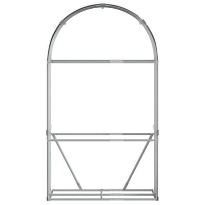 Haardhoutopslag 120x45x210 cm gegalvaniseerd staal antraciet - thumbnail