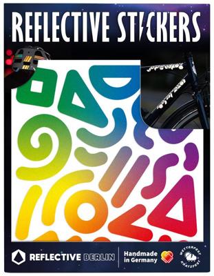REFLECTIVE BERLIN reflex-sticker "shapes" ref.sticker ref.berlin doodle rainbow