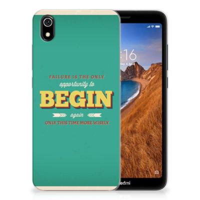 Xiaomi Redmi 7A | Siliconen hoesje | met naam Quote Begin Xiaomi Redmi 7A | Siliconen hoesje | met naam Quote Begin