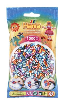Hama strijkkralen 1000 stuks 2 kleurig gemixed