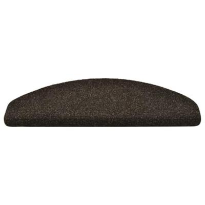 VidaXL Trapmatten zelfklevend 30 stuks 65x21x4 cm donkerbruin halfrond groot VidaXL Trapmatten zelfklevend 30 stuks 65x21x4 cm donkerbruin halfrond groot