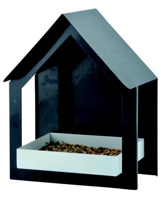 Esschert Design Muurvoedertafel Antraciet|wit design Esschert Design Muurvoedertafel Antraciet|wit design