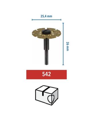 Dremel Frees/schaafschijf 25,4 mm (542) - 2615054265