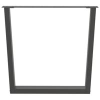 Eettafelpoten 3 st V-vormig 90x(72-73,3) cm staal antraciet - thumbnail