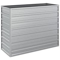 VidaXL Plantenbak verhoogd 100x40x77 cm gegalvaniseerd staal zilver - thumbnail