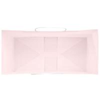 VidaXL Papieren zakken 50 st met hengsels 18x8x22 cm roze - thumbnail