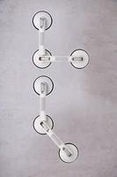 Ridder Wandbeugel met zuignap Rob (Wit) - thumbnail