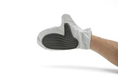 Beeztees verzorgingshandschoen - kattenverzorging - grijs - 25x18x1,5 cm Beeztees verzorgingshandschoen - kattenverzorging - grijs - 25x18x1,5 cm