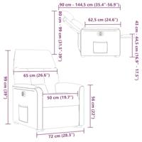 Sta-op-stoel elektrisch verstelbaar stof lichtgrijs - thumbnail
