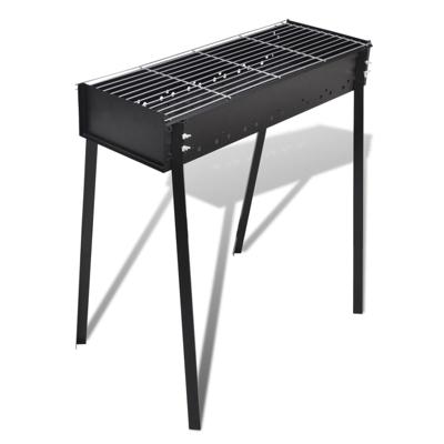 VidaXL Houtskoolbarbecue staand vierkant 75x28 cm VidaXL Houtskoolbarbecue staand vierkant 75x28 cm