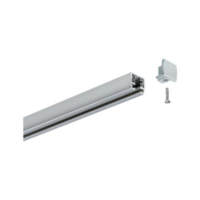 Paulmann 95496 230V-railsysteemcomponenten Eindstuk Set van 2 stuks Chroom (mat)