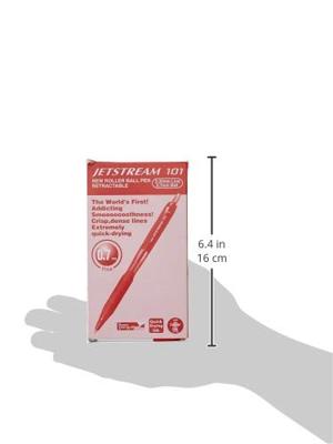 Boligrafo de tinta líquida Uni-Ball Rood 0,35 mm (12 Stuks)