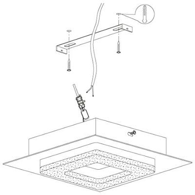 Eglo Led plafondlampFradelo 1 4w - 3000K - 14cm zwart - 99324