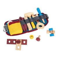 Small Foot houten gereedschap met riem - thumbnail