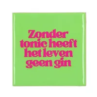 Tegeltje Zonder Tonic Groen 10x10x1cm - thumbnail