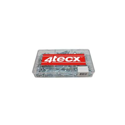 4tecx Assortiment metaalschroeven DIN 84 verzinkt 428-delig - 4095630774