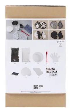Creativ Company Hobbyset hars gieten, conchschelp, zwart, wit, 1 doos