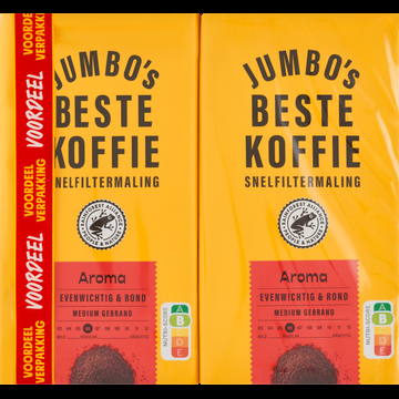Jumbo&apos;s Beste Koffie Snelfiltermaling Aroma 2 x 500 g