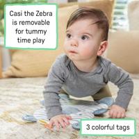 INGENUITY Prop Spot leerstoel, 3 zitposities, tablet en 2 speelgoed, Casi de zebra - thumbnail