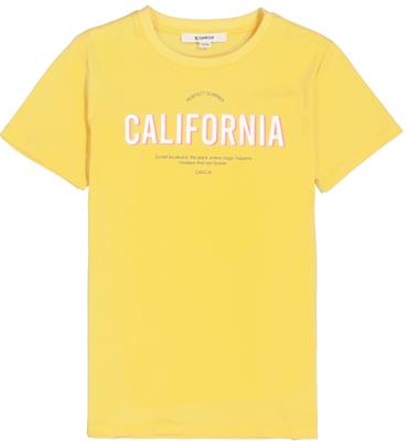 Garcia Meisjes t-shirt 'California' - Zomers geel Garcia Meisjes t-shirt 'California' - Zomers geel