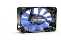 NoiseBlocker BlackSilent XM-2 PC-ventilator Zwart, Blauw (transparant) (b x h x d) 40 x 40 x 10 mm - thumbnail