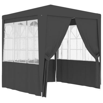 Partytent met wanden professioneel 90 g/m 2,5x2,5 m antraciet Partytent met wanden professioneel 90 g/m 2,5x2,5 m antraciet