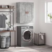 Wandkast 69,5x34x90 cm bewerkt hout betongrijs - thumbnail