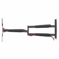 Draai- en Kantelbare TV-Muurbeugel | 13 - 86 " | Maximaal schermgewicht: 60 kg | Kantelbaar | Draaibaar | Minimale muurafstand: 70 mm | Maximale muurafstand: 1020 mm | 3 Draaipunt(en) | ABS / Staal | Zwart - thumbnail