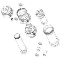 ROCKSHOX veerweg spacer travel spacer rs tokens deluxe nude - thumbnail
