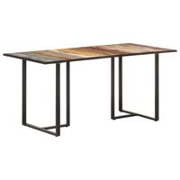 Eettafel 160 cm massief gerecycled hout - thumbnail