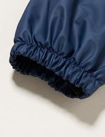 Playshoes regenbroek fleece gevoerd Uni Blauw-140 - thumbnail
