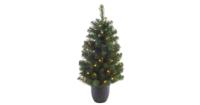Everlands Kunstkerstboom in pot LED 120cm groen - thumbnail