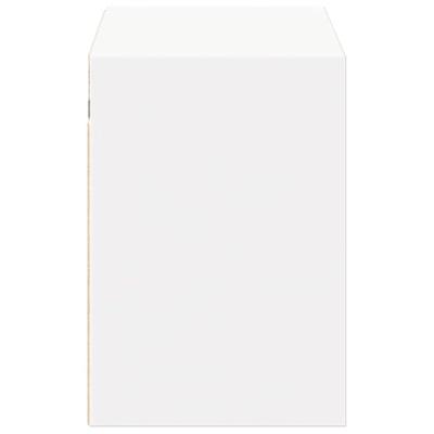 Tv-wandmeubel met LED-verlichting 100x31x45 cm wit