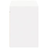 Tv-wandmeubel met LED-verlichting 100x31x45 cm wit - thumbnail