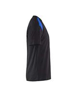 Blåkläder T-Shirt bicolour 33791042 | Zwart/Korenblauw | Maat 3XL - 7330509604724 - thumbnail
