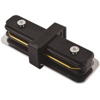 Spanningsrail Doorverbinder - Recht - 1 Fase - Zwart - thumbnail