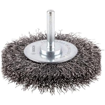Bosch Accessories Schijfborstel, 75 mm, 0,3 mm, 4500 omw/min, 16 mm 2608622053 Schacht-Ø 6 mm 2608622053 1 stuk(s) Bosch Accessories Schijfborstel, 75 mm, 0,3 mm, 4500 omw/min, 16 mm 2608622053 Schacht-Ø 6 mm 2608622053 1 stuk(s)