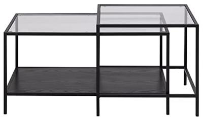 Salontafel Jaxx - zwart - 55x55x90 cm