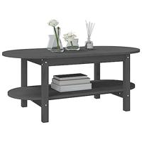 Salontafel 110x55x45 cm massief grenenhout grijs - thumbnail