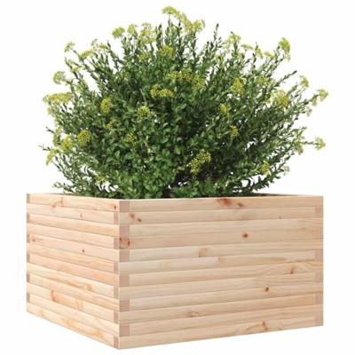 VidaXL Plantenbak 80x80x45,5 cm massief grenenhout