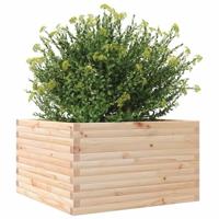 VidaXL Plantenbak 80x80x45,5 cm massief grenenhout - thumbnail