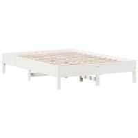 Bedframe massief grenenhout wit 140x200 cm - thumbnail