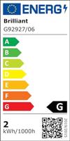 Brilliant Timmy Tafellamp LED Energielabel: G (A - G) LED vast ingebouwd 2 W Zwart - thumbnail