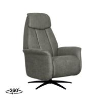 LABEL51 Fauteuil Oslo - Taupe - Micro Suede - 1-Motorig - thumbnail