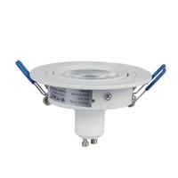 Pittsburg LED Inbouwspot - Kantelbaar armatuur - Diameter 90mm - GU10 Fitting incl. lamphouder - Rond - IP20 voor binnen - Wit - thumbnail