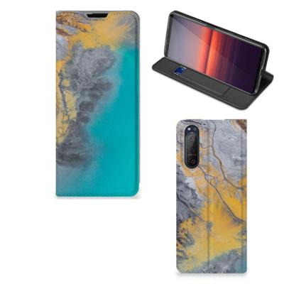 Sony Xperia 5 II | Standcase | Marble Blue Gold
