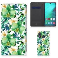 Samsung Galaxy A40 Smart Cover Orchidee Groen - thumbnail