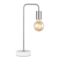 Moderne Zandnikkel Tafellamp - 20.3 x 10 x 40 cm - Ontworpen voor gebruik in slaapkamers en studeerkamer - met Schakelaar - E27 Bedlamp - Lichtbron niet inbegrepen - thumbnail