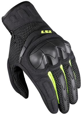 LS2 handschoenen "kubra man gloves kubra man anthracite h-v yellow xl